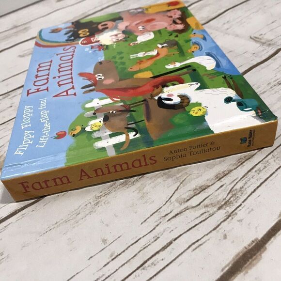 Flippy Floppy Farm Animals by Poitier, Anton Lift The Flap Usborne Kane Miller - Picture 3 of 7